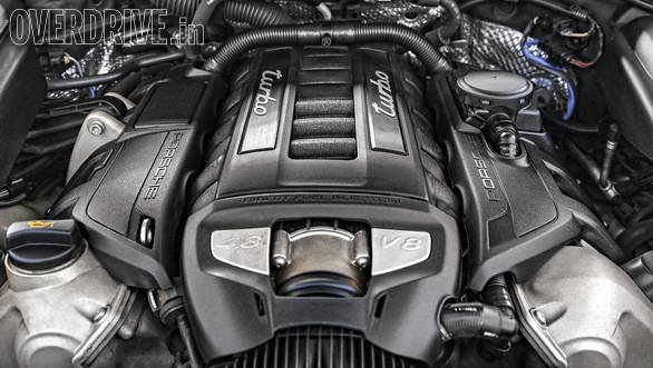 The Porsche's smaller twin turbo 4.8 litre V8 makes less power than the AMG but matches it on torque. The 8-speed gearbox is much quicker and more enjoyable to use