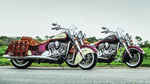 Indian Motorcycles plan to introduce dual colour options Indian two tone Chief Daytona 2014
