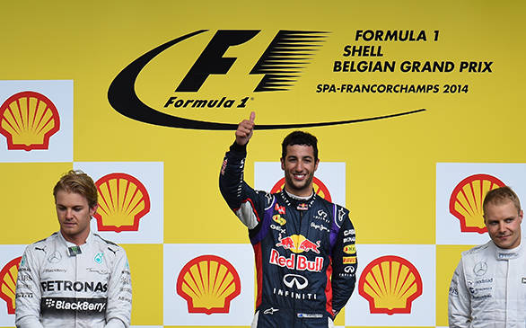 F1 2014: Daniel Ricciardo wins Belgian GP ricciardo 2