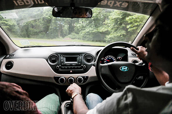 Driving through the lush rainforests