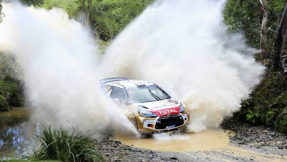 Strongest performance of the season so far for Kris Meeke, who led four laps of the rally before the Volkswagen drivers caught up