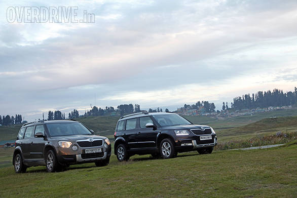 Mechanically, the new Yeti is still the same car as the old one (on the left)