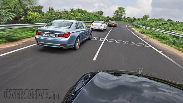 Audi A8 L vs BMW ActiveHybrid 7L vs Jaguar XJ L vs Mercedes-Benz S350 CDI 3