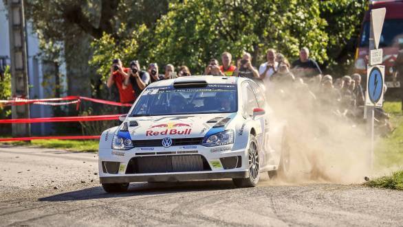 Jari-Matti Latvala took his fourth win of the 2014 season, keeping his mathematical chances of winning the title alive