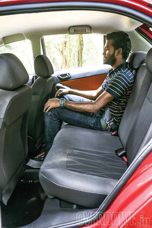 Rear knee room is spacious enough although headroom can be a little tight for taller passengers