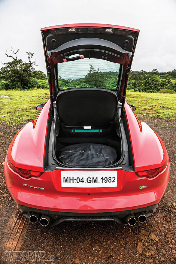 No folding roof means 407 litre of space - enough for a weekend getaway