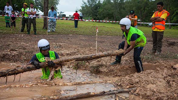 Kabir Waraich and Gurmeet Virdi during one of the Prologue Special Stages
