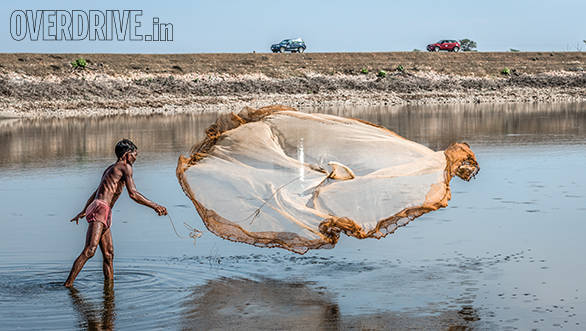 A local fisherman preparing lunch