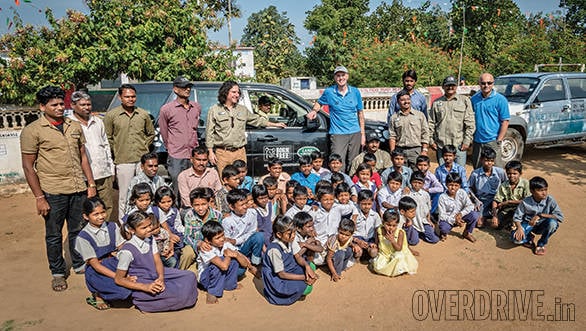 The Born Free team at a local school they support