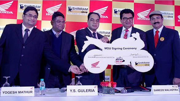 Honda teams up with Shriram Automall to offer pre-owned two wheelers Honda partners with Sriram Automall