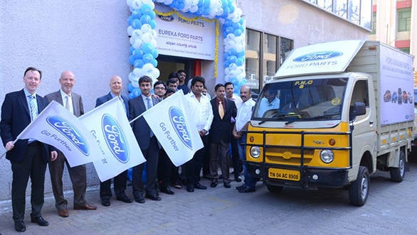 John Cooper, VP Customer Service, Ford Asia Pacific and Nigel Harris President Ford India at the inauguration of Eureka Ford Parts, Chennai (1)