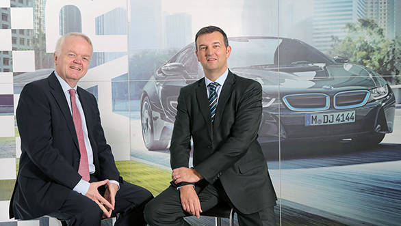 (L - R) Mr. Philipp von Sahr, President, BMW Group India with Mr. Robert Frittrang, MD, BMW Plant Chennai (1)