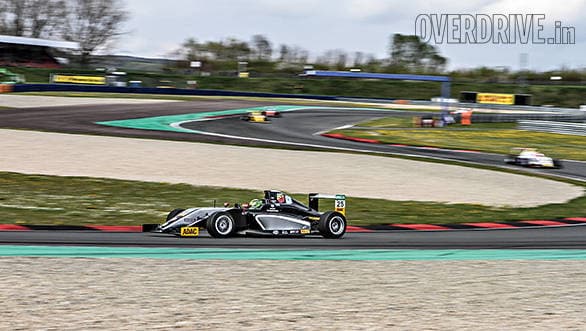 The No 25 car of Mick Schumacher won the final race at Oschersleben, which meant the closely guarded Van Amersfoort Racing team suddenly saw an influx of people