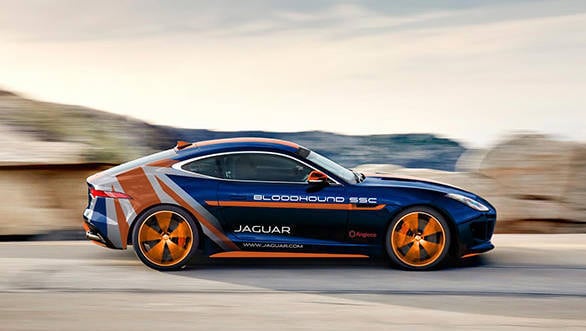 Jaguar F-Type Bloodhound vehicle