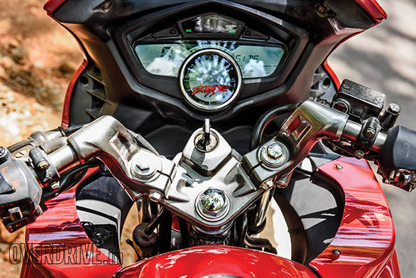 Still a comfy bike, the bars are lower and farther forward which is a sportier riding position