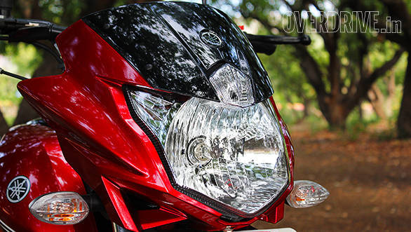 The headlight features an odd central pilot lamp