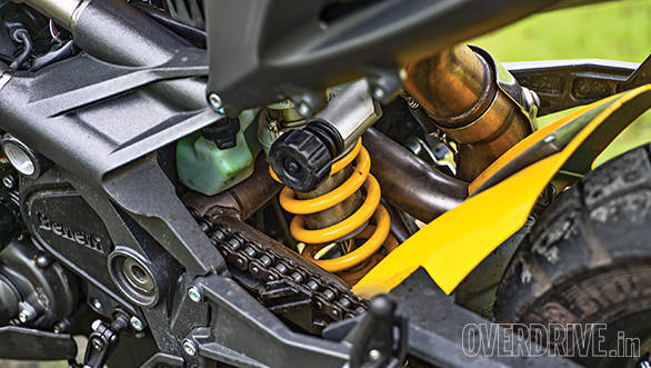 The Trek has a tall suspension