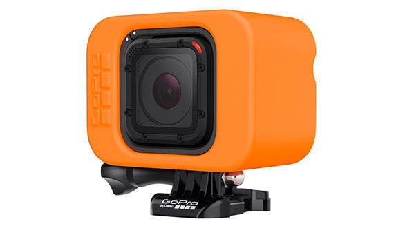 The redesigned floatie is now smaller so it can accomodate the more compact Hero4 Session camera