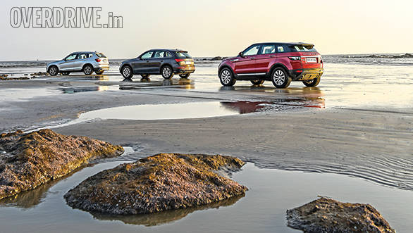 Range Rover evoque vs Audi Q5 vs BMW X3 (21)