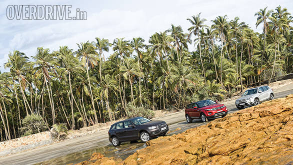 Range Rover evoque vs Audi Q5 vs BMW X3 (6)