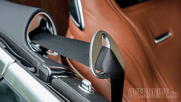 The seatbelt butler is a nice touch
