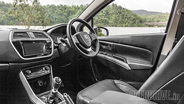 S-Cross features an all-black interior with silver inserts to give it a sportier look. Dials are easy to read and offer a lot of information. Centre screen is great to use. It's also one of the first cars in India to offer Apple CarPlay connectivity