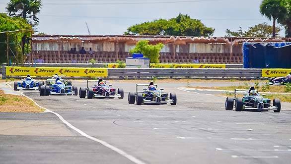 JK Racing India Series in action 1