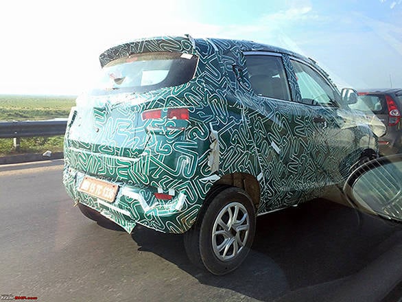 Mahindra S101-XUV100 Spied_Inside Post