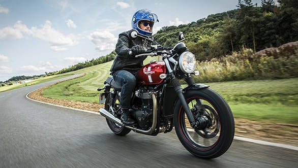 The Street Twin, to us, will be the star of sales in the 2016 Triumph Bonneville range. We haven't ridden one but we did get to sit on it. It felt compact, light and approachable
