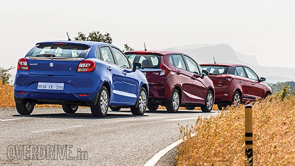 Maruti Suzuki Baleno vs Honda Jazz vs Hyundai Elite i20 (2)