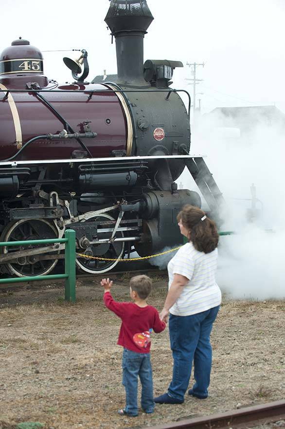 Skunk Train at Fort Bragg on the North Coast