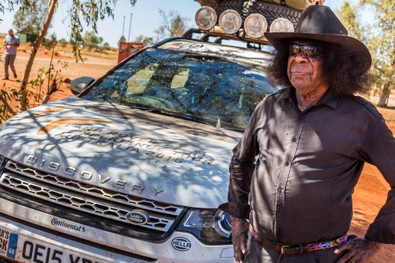 An Aboriginal  bushman in western dress