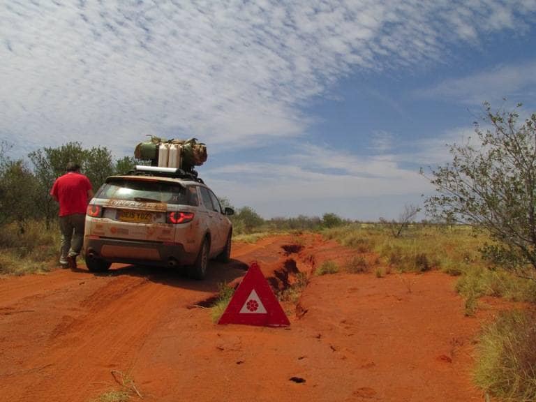Even in the middle of nowhere, on a track used by very few people, you found such warning signs. Amazing