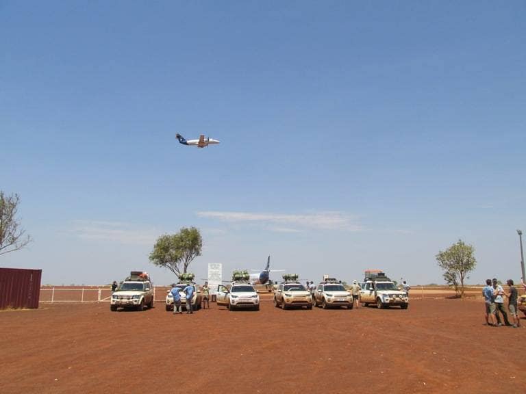 Flying off- after supplying the expedition