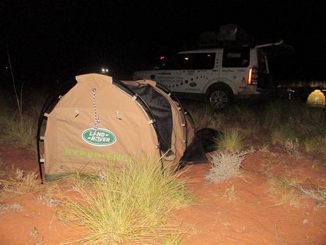 My bush bedroom, the tents the Aussies call a swag