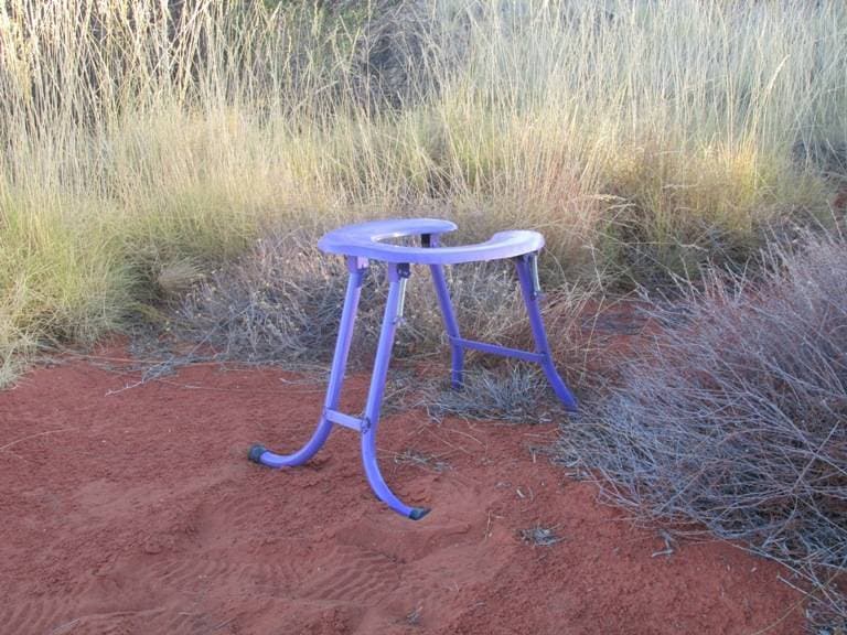 My luxurious toilet travelled from Bombay to the Australian Bush, and is now resting at our last campsite. I hope to revisit it again someday.