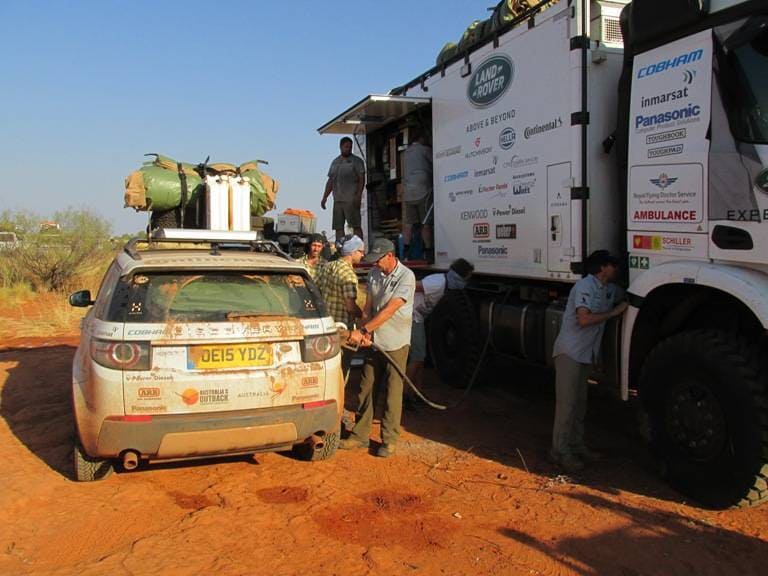 Our 'Mother Ship' even had an onboard refuelling station!!!