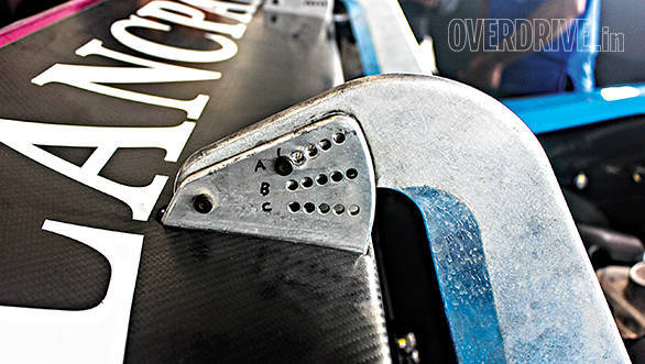 So much adjustability for that ginormous rear wing