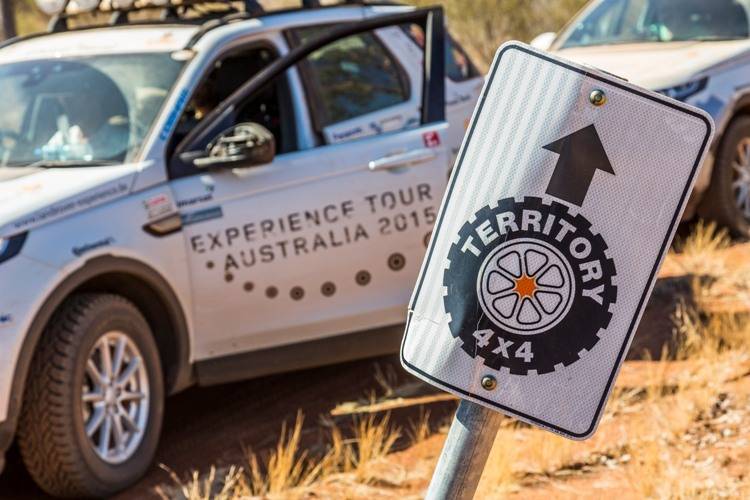 We saw such four wheel drive territory signs all the time