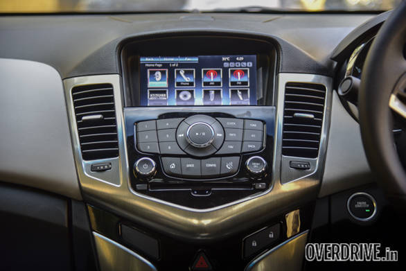 The My-Link is a new addition to the updated Cruze and has internet radio streaming along with touchscreen controls for the climate control