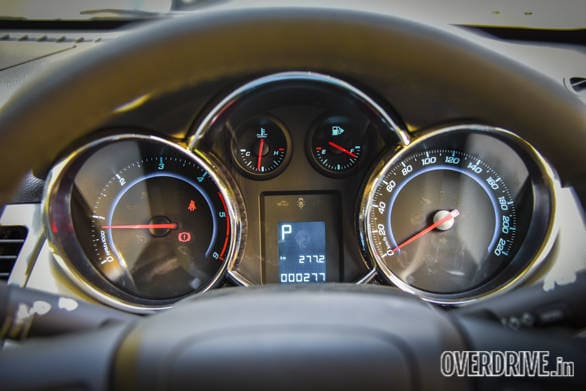 The trip computer shows real time fuel efficiency, trip meter, average fuel efficiency and other details