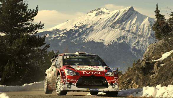 Kris Meeke proved to be something of a surprise in his privately entered Citroen, matching Ogier's pace in the initial stages of the rally