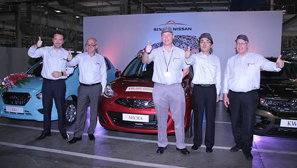 Renault-Nissan Alliance plant in India produces one millionth vehicle
