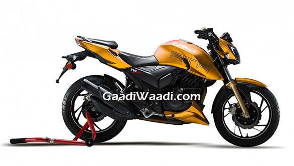 New TVS Apache RTR 200 4V images and technical specifications leaked TVS-Apache-RTR-200-4V-yellow-1021x624