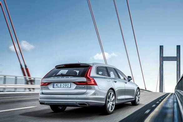 2016 Geneva Auto Show: Volvo unveils the new V90 estate in Sweden Volvo V90 Location 3/4 Rear