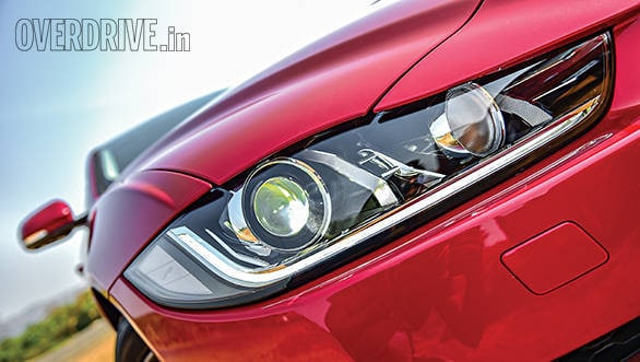 Bixenon headlamps aren't as fancy as Merc's LEDs but very effective