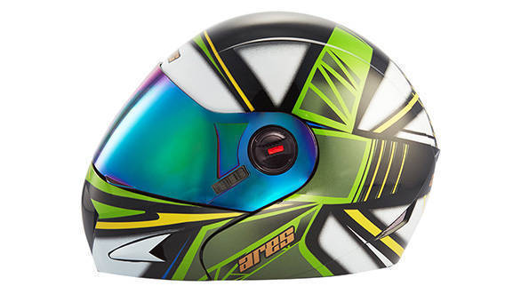 Steelbird Ares A-1 Strokes Black With Green