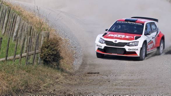 APRC 2016 Gaurav Gill Team MRF Skoda R5 testing New Zealand