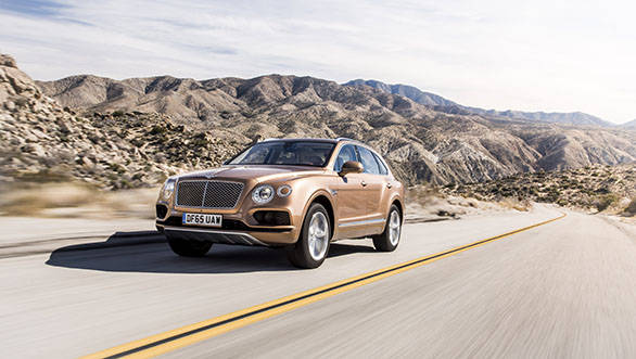 Bentley Bentayga global media drive, Palm Springs, USA. Jan 2016 Photo: James Lipman