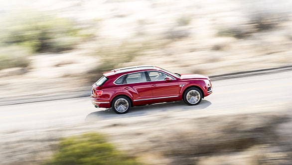 Bentley Bentayga global media drive, Palm Springs, USA. Jan 2016 Photo: James Lipman